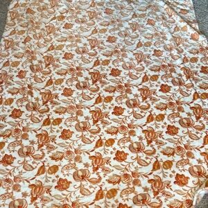 Pumpkin Floral Blanket